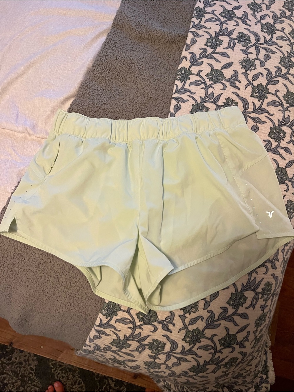 NeonGreen Athletic Running Shorts